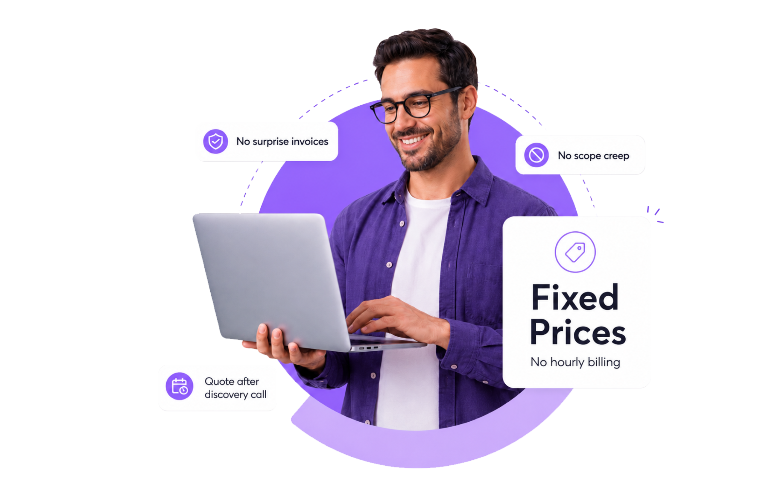 Fixed prices, no hourly billing