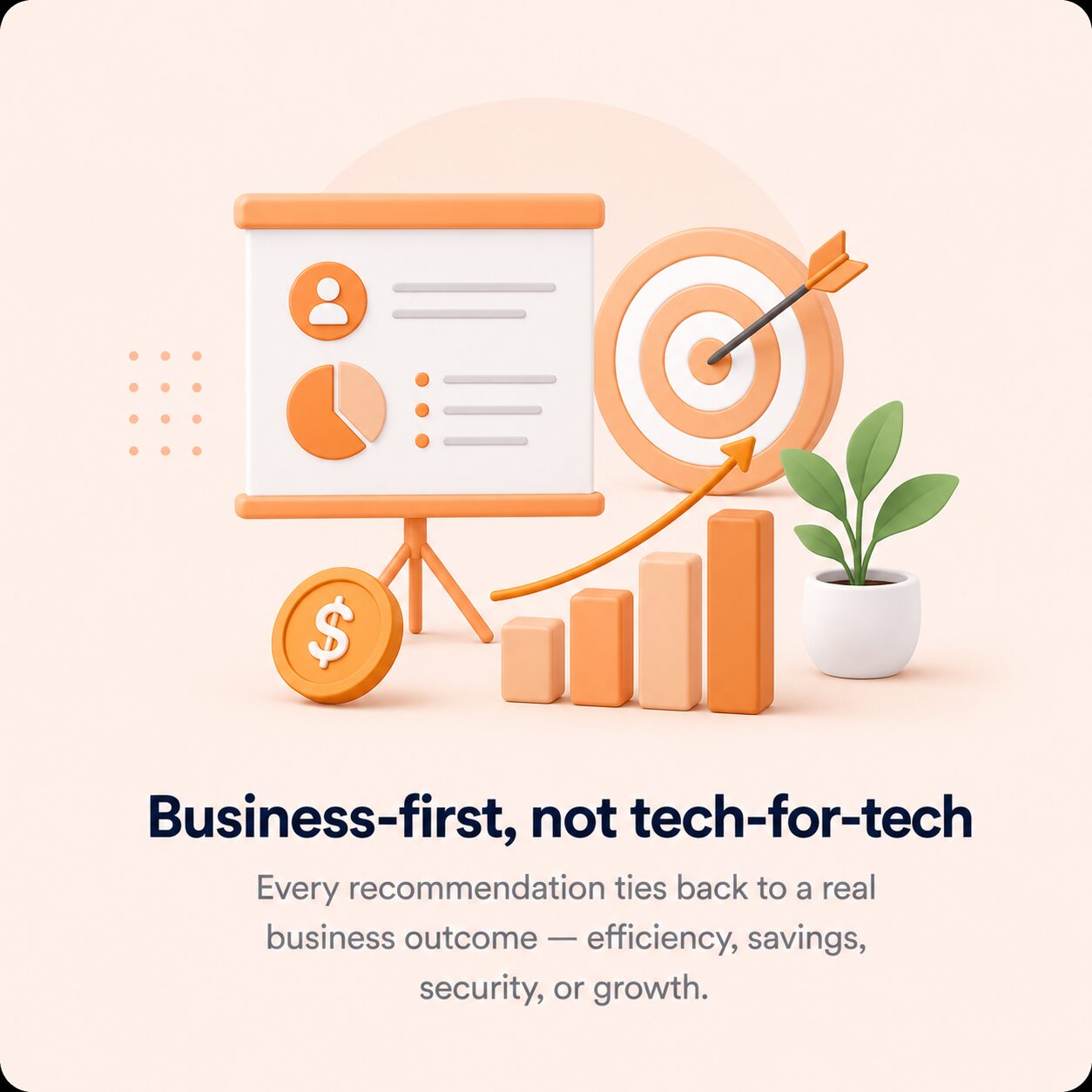 Business-first, not tech-for-tech