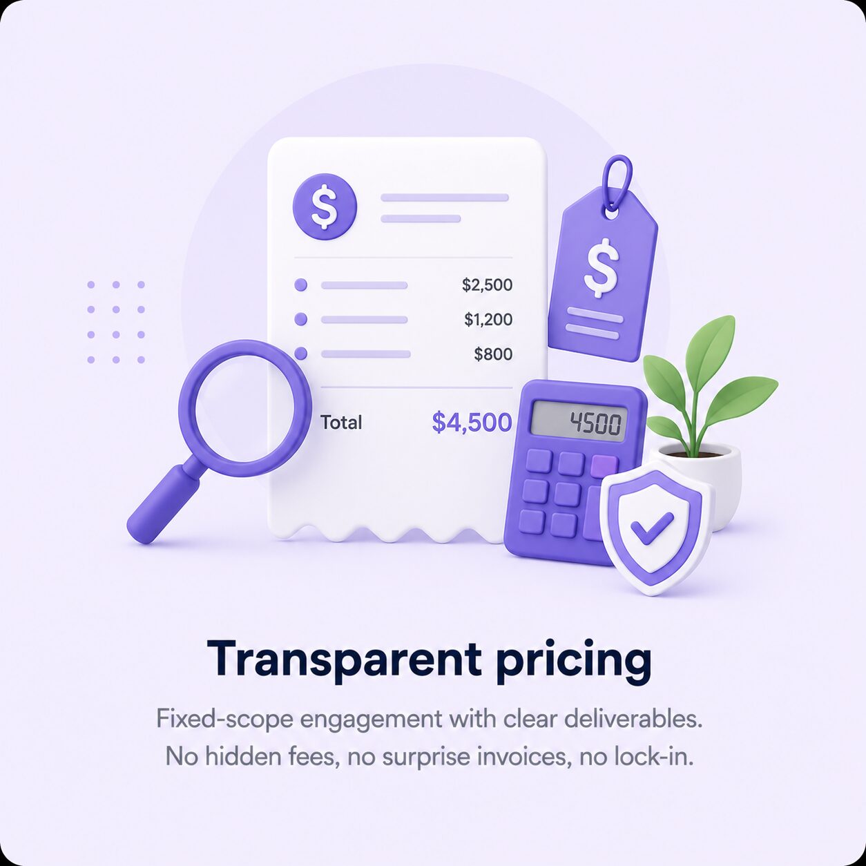 Transparent pricing