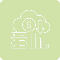 Cost-first architecture icon