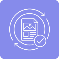 Unlimited revisions on core deliverables icon